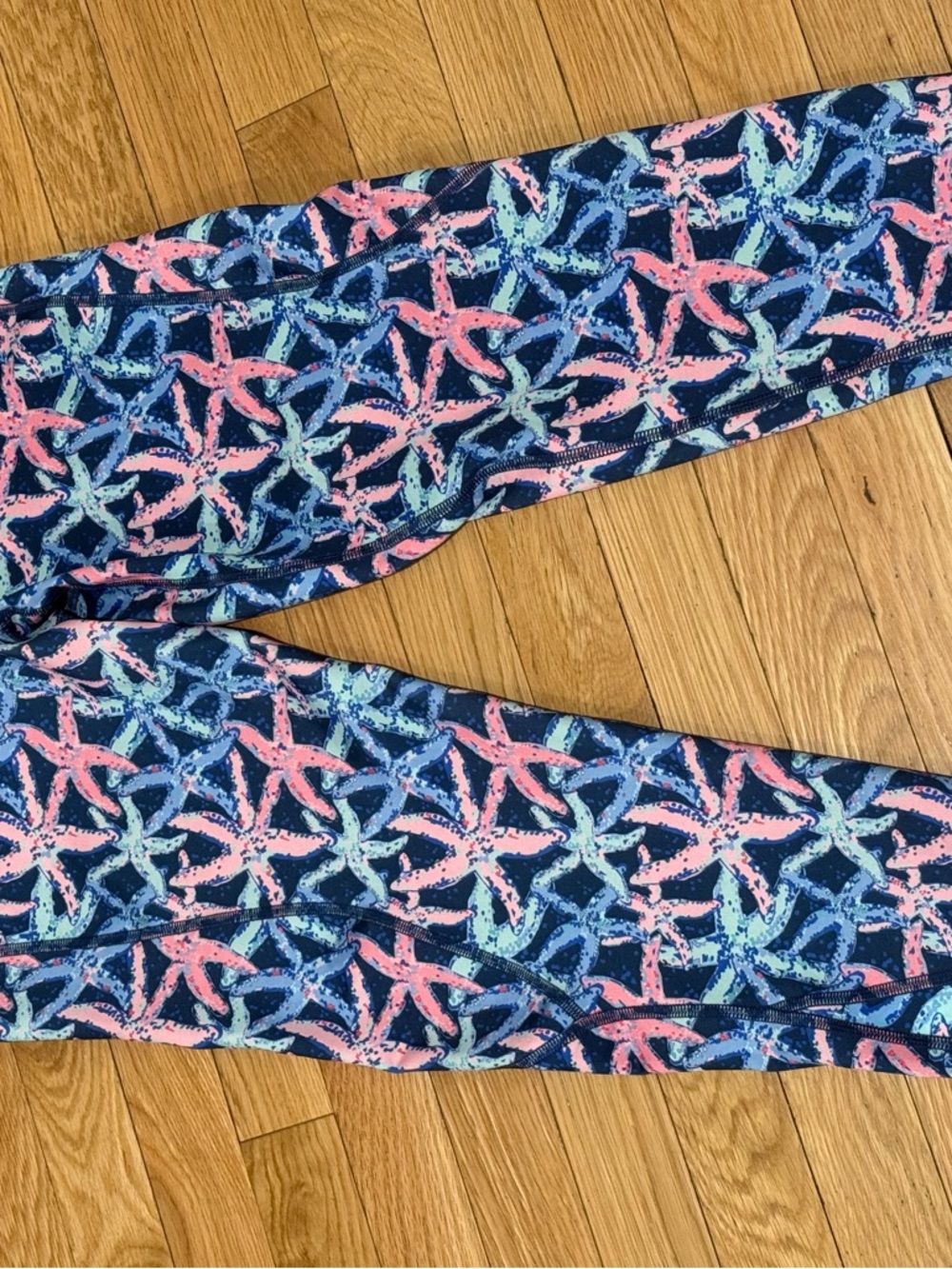 Vineyard Vines Navy Performance Top with Pink Whale Logo